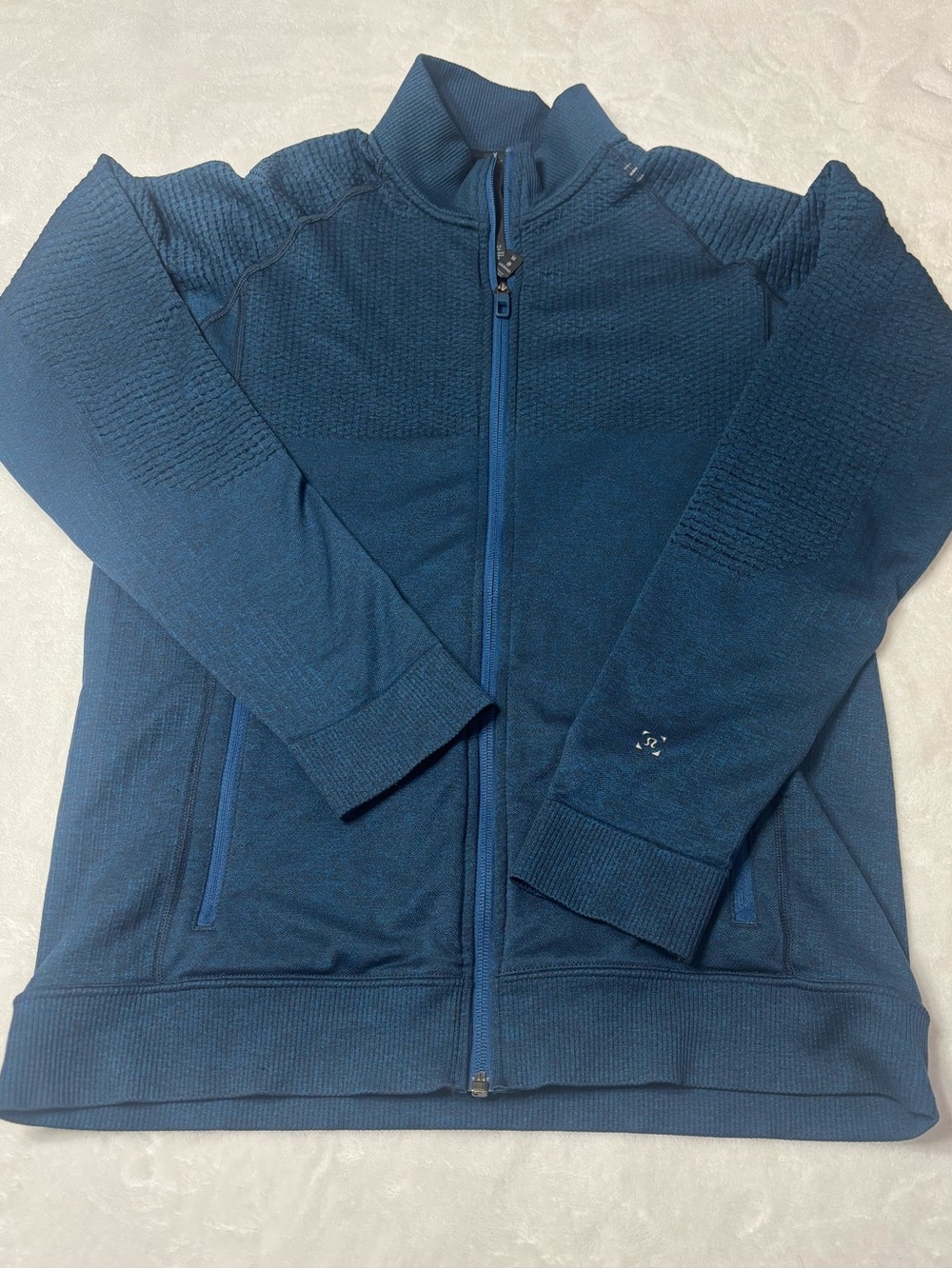 lululemon Engineered Warmth Men's Full-Zip Sweater Jacket in Deep Blue Merino
